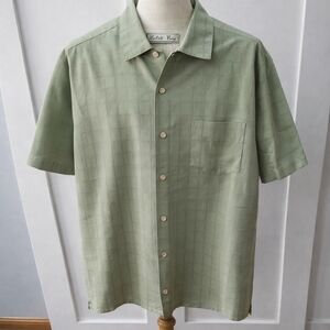 Batik Bay Green Casual Button Down Shirt